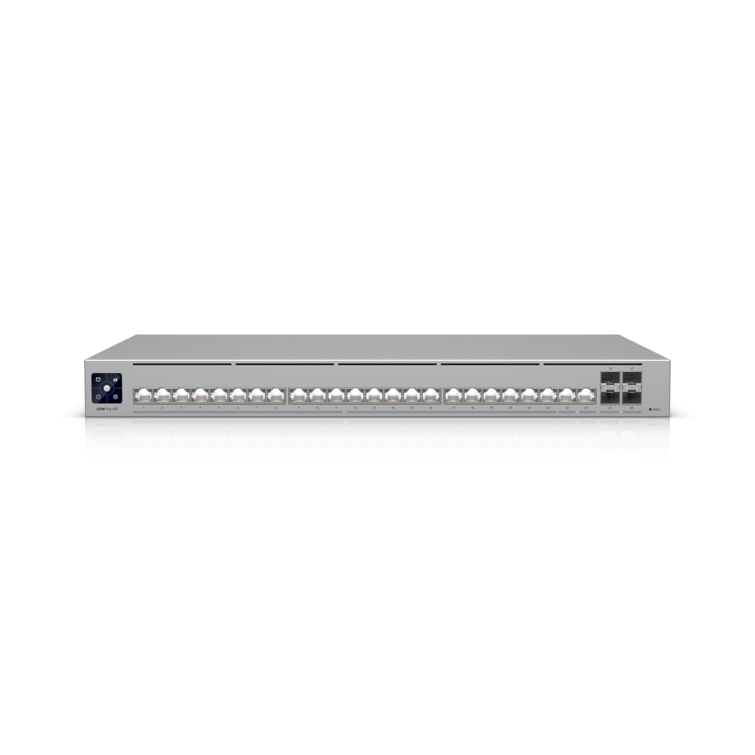 Ubiquiti Pro HD 24, Professional-grade, Layer 3 Etherlighting Switch,(2) 10 GbE, (22) 2.5 GbE, (4) 10G SFP+ Ports, Ubiquiti Pro HD 24, Professional-grade, Layer 3 Etherlighting Switch,(2) 10 GbE, (22) 2.5 GbE, (4) 10G SFP+ Ports,
